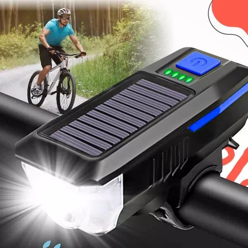 Linterna solar para bicicleta T6 350 lm